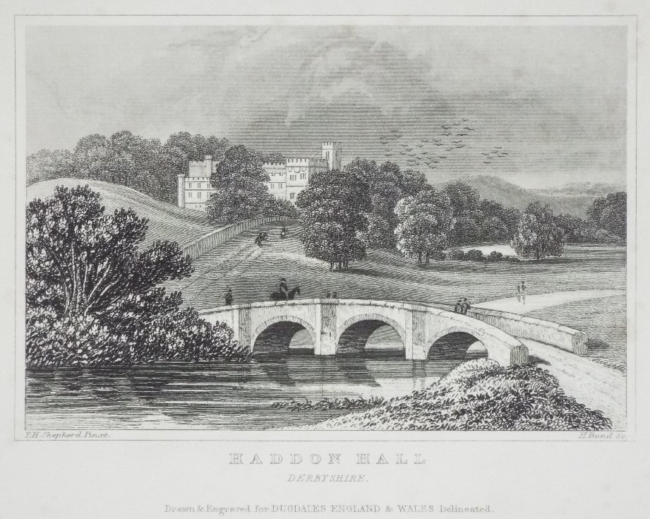 Print - Haddon Hall, Derbyshire. - Bond